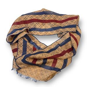 Albert Nipon Vintage Silk Wool Blend Scarf